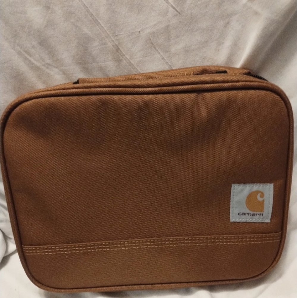 Carhartt Brown Insulated 4 Can Lunch Bag Cooler